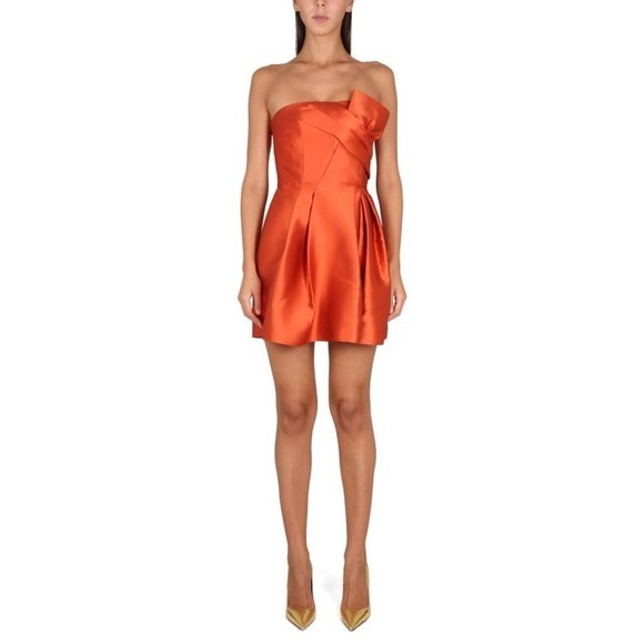 Structured Mini Dress With Wide Neckline - NWT